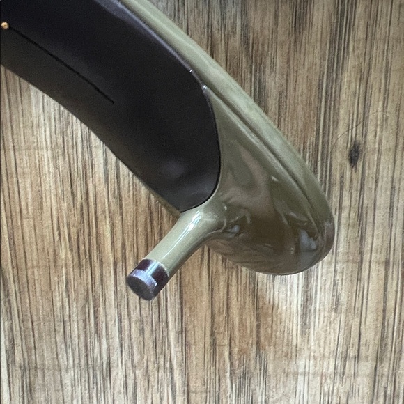 NEW! Zara Olive Green Slingback Heels Size 41 - Picture 8 of 8